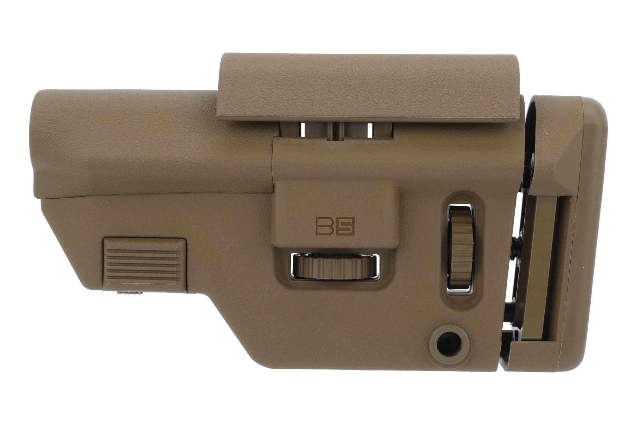 B5 Systems AR-15 Collapsible Precision Stock - Coyote Brown